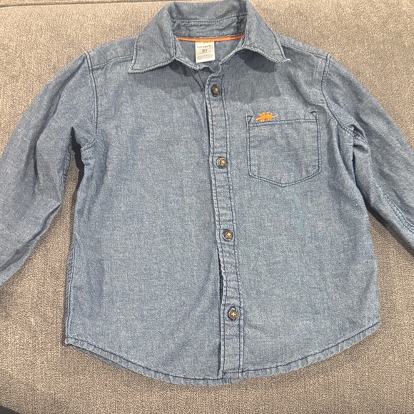 Carter's Other - Carters 3T Blue Long Sleeve Button Down Shirt